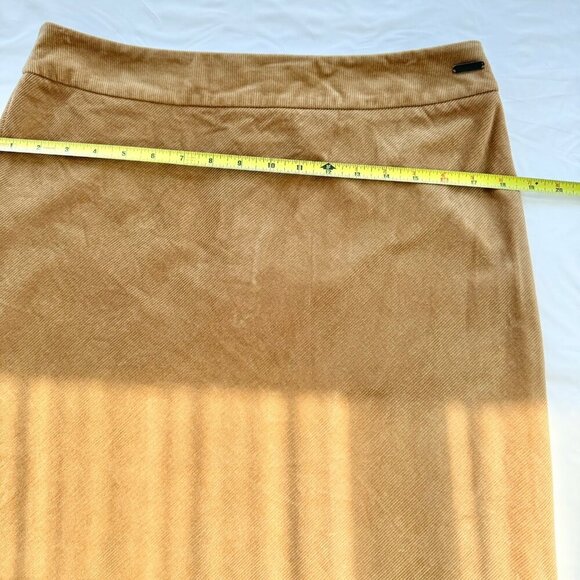 Mexx Women Corduroy Camel Tan Knee Length Skirt Size 10 - Picture 7 of 13